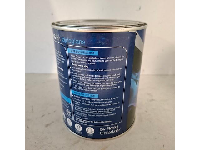 15 liter zijdeglanslak, flexa, ral 9010 - afbeelding 4 van  5