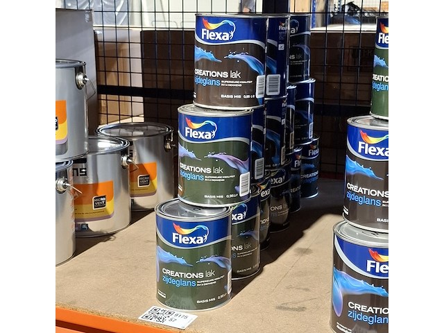 15 liter zijdeglanslak, flexa, ral 9010 - afbeelding 1 van  3