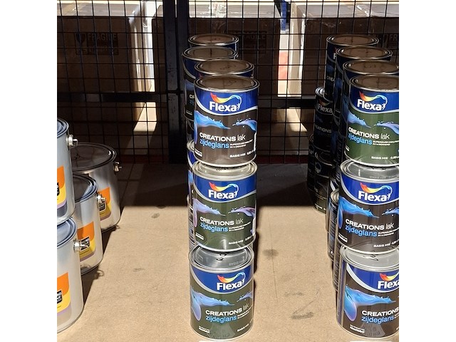 15 liter zijdeglanslak, flexa, ral 9010 - afbeelding 2 van  3