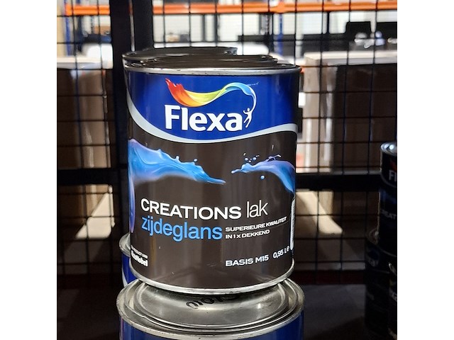 15 liter zijdeglanslak, flexa, ral 9010 - afbeelding 3 van  3
