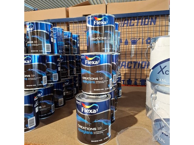 15 liter zijdeglanslak, flexa, ral 9016 - afbeelding 1 van  5