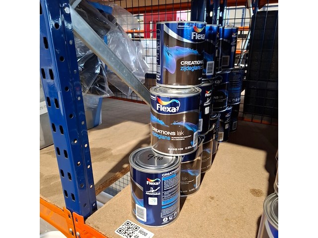 15 liter zijdeglanslak, flexa, ral 9016 - afbeelding 1 van  5