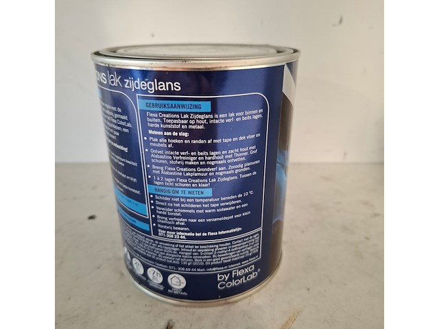 15 liter zijdeglanslak, flexa, ral 9016 - afbeelding 4 van  5