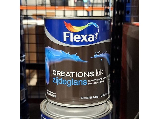 15 liter zijdeglanslak, flexa, ral 9016 - afbeelding 3 van  3