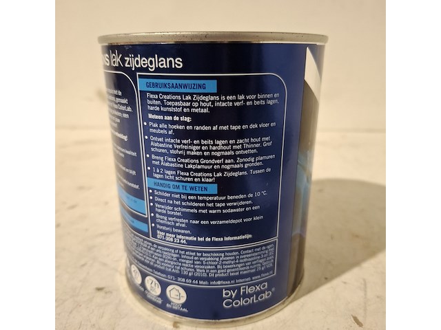 15 liter zijdeglanslak flexa, wit - afbeelding 5 van  5