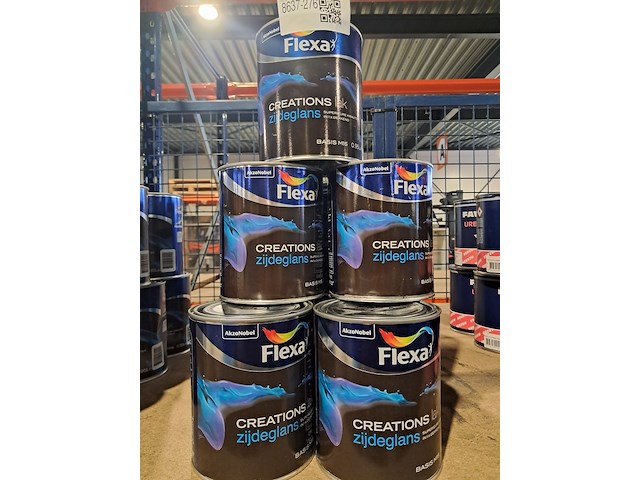 15 liter zijdeglanslak, flexa, wit - afbeelding 1 van  7