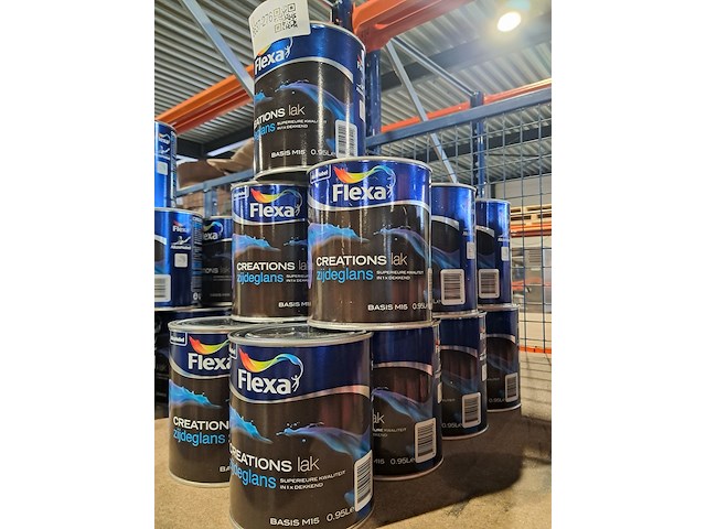 15 liter zijdeglanslak, flexa, wit - afbeelding 2 van  7