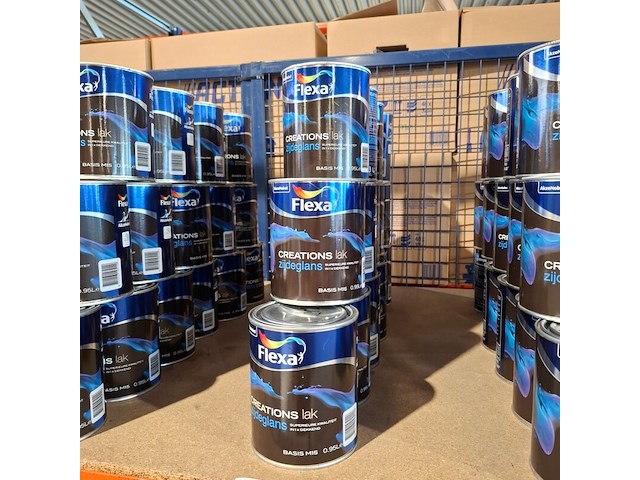 15 liter zijdeglanslak, flexa, wit - afbeelding 1 van  5
