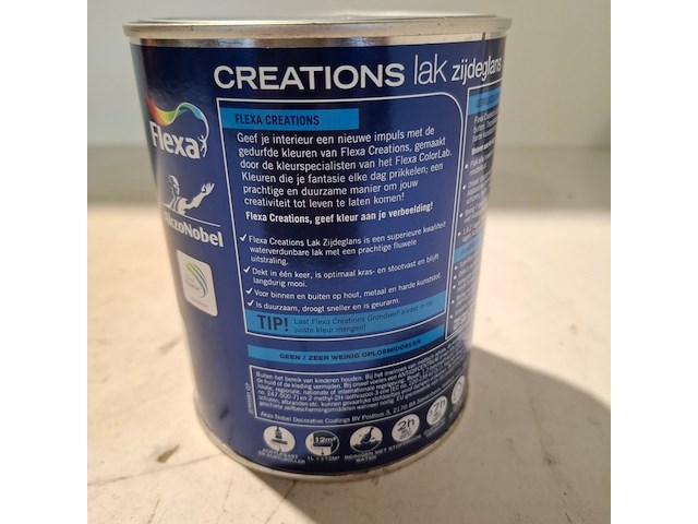 15 liter zijdeglanslak, flexa, wit - afbeelding 3 van  5
