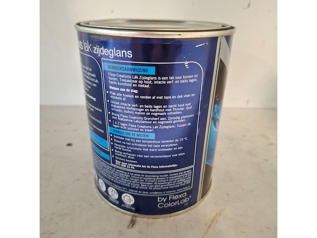 15 liter zijdeglanslak, flexa, wit - afbeelding 4 van  5