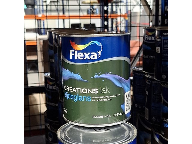 15 liter zijdeglanslak, flexa, wit - afbeelding 3 van  3