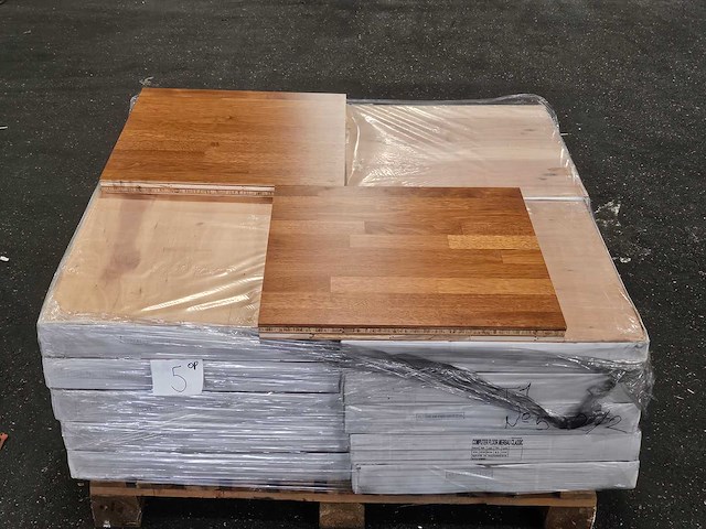 15 m2 parket eiken multiplank - 600 x 600 x 38 mm - afbeelding 3 van  3