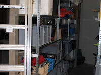 15 meter magazijnstelling met diepte 40 cm en hoogte 220 cm. excl. inhoud en ophalen na 13:00. - afbeelding 2 van  4