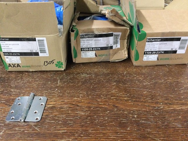 150 scharnieren, axa, 1105-25-23/7k - afbeelding 3 van  4