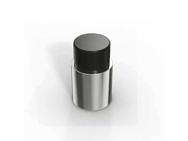(150x) stopper - nikkel donker - wandmontage 35 mm - afbeelding 1 van  1
