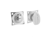 (150x) vrij / bezet slot - nikkel chroom - 37x37 mm - afbeelding 1 van  1