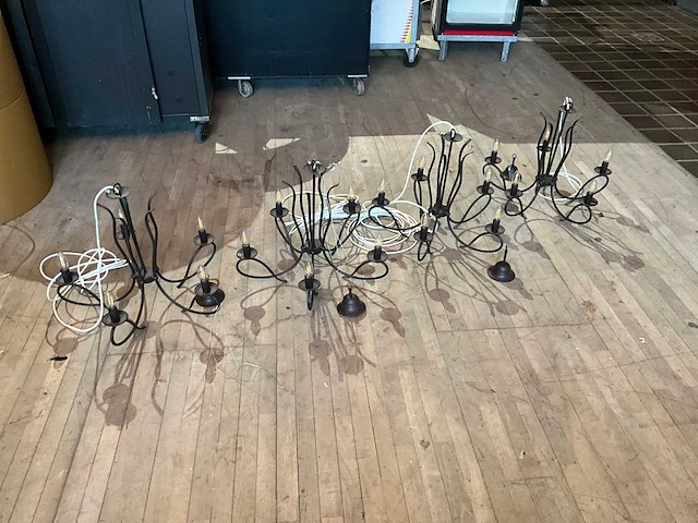 151050009 kroonluchters (4x) - afbeelding 1 van  5