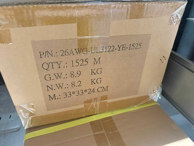 1525 meter geel wiring aplliance rol (5x) - afbeelding 3 van  4