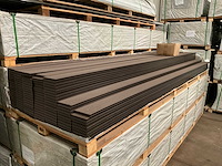 152x composiet vlonderplank bruin 400x14,5x2,1 cm met montageclips - afbeelding 2 van  3