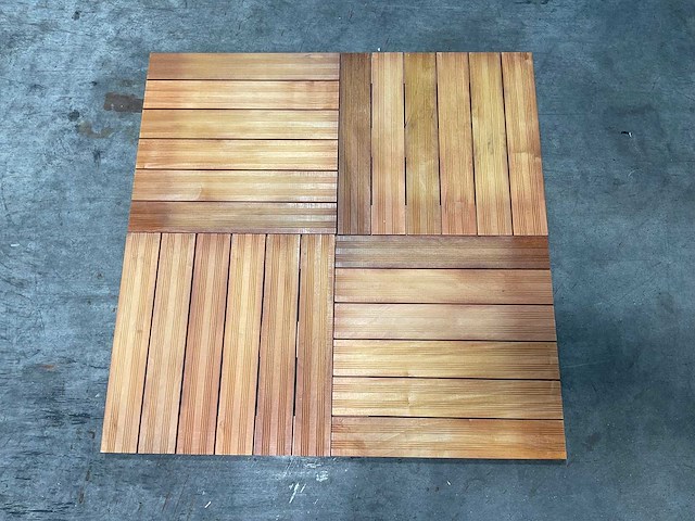 15m² almendrillo hardhouten terrastegel - 50x50 cm - afbeelding 4 van  7