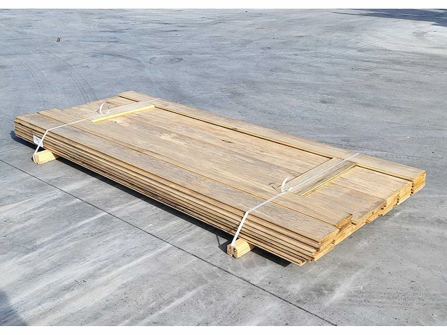 15m2 afrikaans eiken 18 x 140 mm vloerdelen , 240cm ( 45 x ) - afbeelding 4 van  4