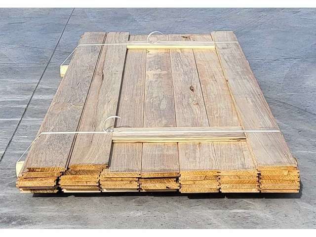 15m2 afrikaans eiken 18 x 140 mm vloerdelen , 240cm ( 45x ) - afbeelding 1 van  4