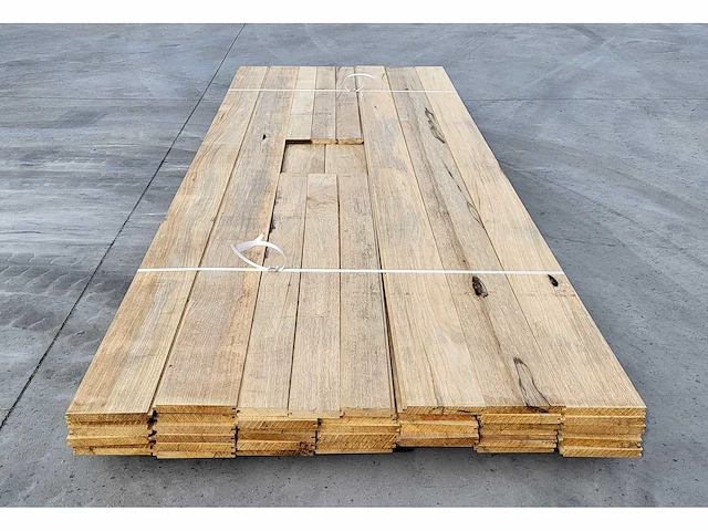 15m2 afrikaans eiken 18 x 140 mm vloerdelen , 270cm ( 40 x ) - afbeelding 1 van  5