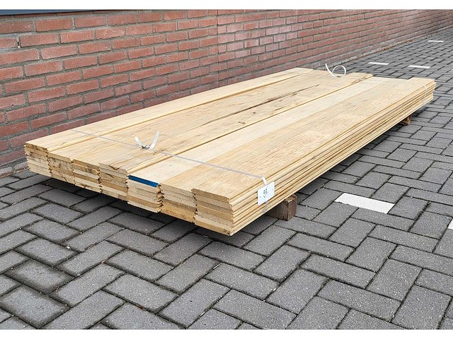 15m2 afrikaans eiken 18 x 140 mm vloerdelen, lengte 240cm ( 45x ) - afbeelding 2 van  4