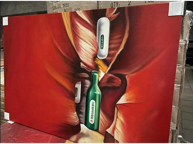 15x canvas schilderij heineken 90x60 - afbeelding 3 van  4