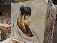 15x canvas schilderij vrouw 80x80 - afbeelding 2 van  6