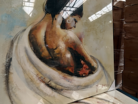 15x canvas schilderij vrouw 80x80 - afbeelding 4 van  6