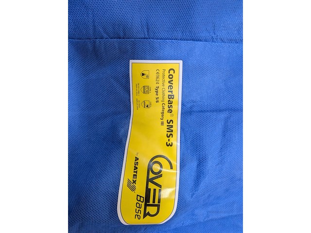 15x doos à 50 stuks coveralls asatex, coverbase sms-3 - afbeelding 10 van  13