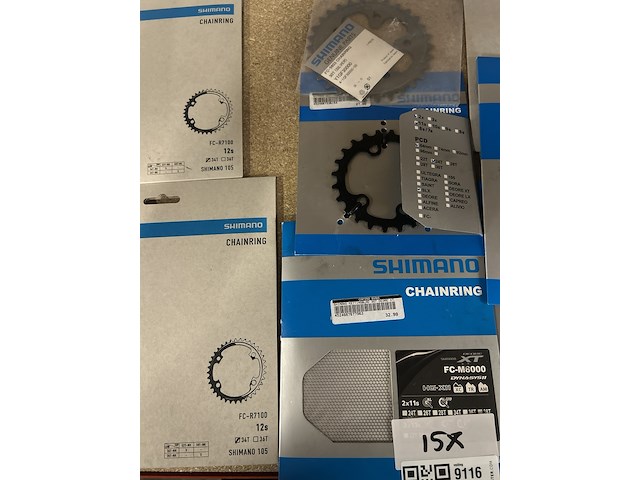 15x kettingblad shimano - afbeelding 8 van  8