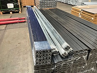 15x triple rhombus zwart composiet schutting inclusief tuinpalen (28,1 mtr) - afbeelding 3 van  6