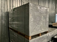 15x triple rhombus zwart composiet schutting inclusief tuinpalen (28,1 mtr) - afbeelding 1 van  1