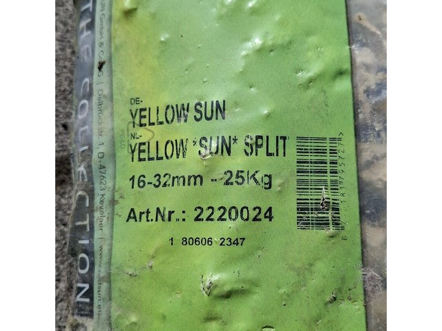 15x zak yellow sun split a 25 kg the collection - afbeelding 3 van  5