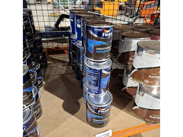 15x zijdeglanslak ral 9016 | 0.95 l per blik flexa - afbeelding 1 van  6