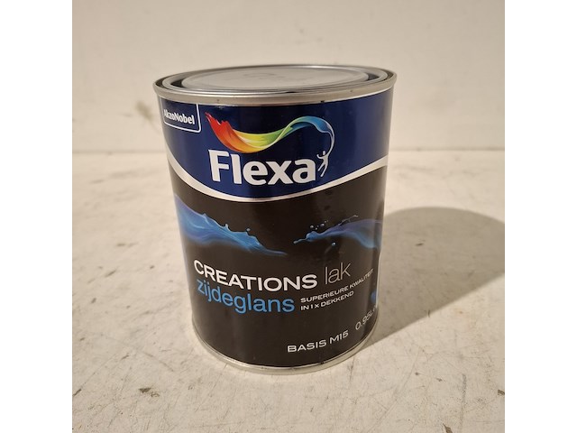 15x zijdeglanslak ral 9016 | 0.95 l per blik flexa - afbeelding 2 van  6