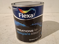 15x zijdeglanslak ral 9016 | 0.95 l per blik flexa - afbeelding 2 van  6