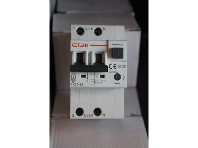 16 aardlekautomaten etec elk5-63. b25a. 1-polig. 30ma. - afbeelding 2 van  2