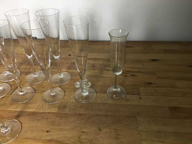 16 champagne flut - glass - afbeelding 4 van  4