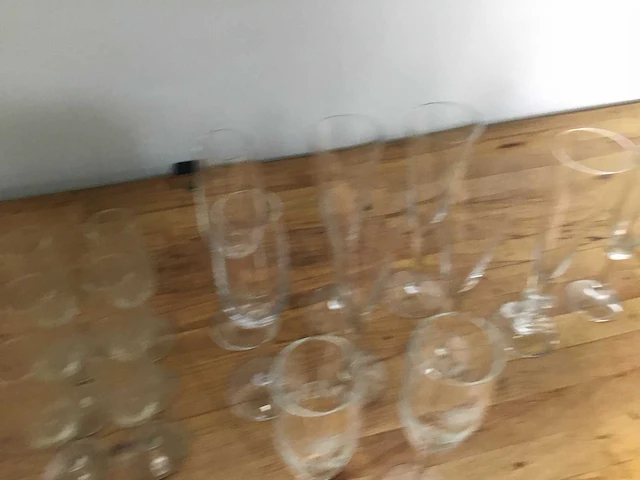 16 champagne flut - glass - afbeelding 4 van  6