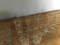 16 champagne flut - glass - afbeelding 5 van  6