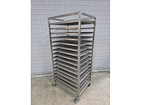 16 delige rvs afkoelwagen met 16 aluminium bakplaten - afbeelding 3 van  5