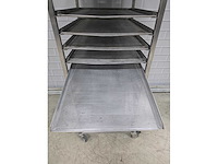 16 delige rvs afkoelwagen met 16 aluminium bakplaten - afbeelding 4 van  5