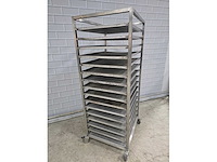 16 delige rvs afkoelwagen met 16 aluminium bakplaten - afbeelding 6 van  6