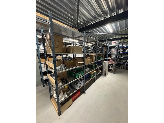 16 meter magazijnstelling, blauw/grijs - afbeelding 1 van  5