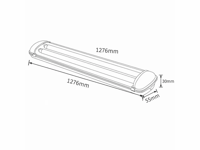 16 x dubbele tl armatuur 120cm – ip65 waterdicht – master - afbeelding 5 van  6