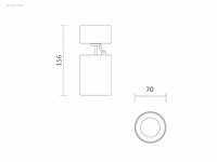 16 x fago kantelbare design spot wit - afbeelding 5 van  6