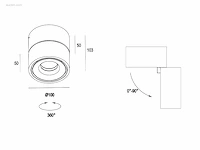 16 x gio 1.0 kantelbare design spot wit - afbeelding 6 van  7
